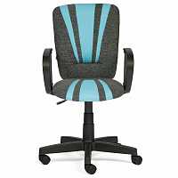 мебель Кресло компьютерное Spectrum серый/голубой TET_spectrum_gray_blue