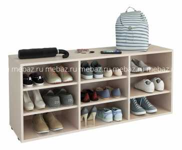 мебель Стеллаж для обуви Лана-3П (ПОЛ-3П) MAS_MST-POL-3P-R-16-DM