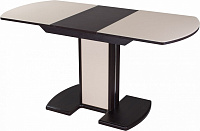 мебель Стол обеденный Танго ПО-1 со стеклом DOM_Tango_PO-1_VN_st-KR_05-1_VN-KR