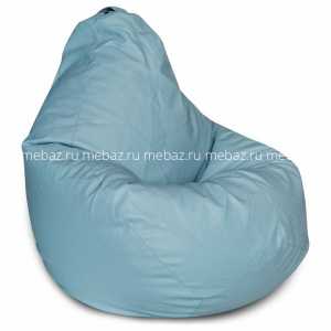 мебель Кресло-мешок Голубая ЭкоКожа XL
