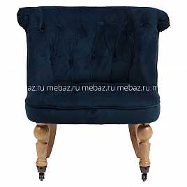 Кресло Amelie массив ткань синее