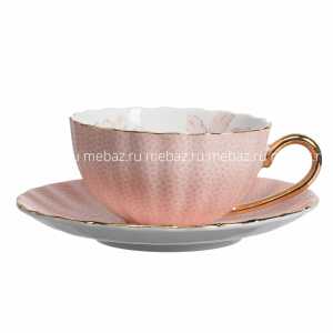 мебель Чайная пара с цветами Arista Розовая