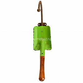 Крючок настенный в винтажном стиле Садовые инструменты Зелёный