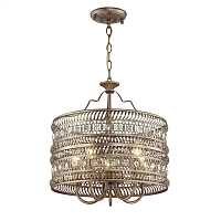 мебель Подвесная люстра Arabia 1620-5P золото, коричневая
