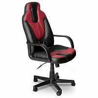 мебель Кресло компьютерное Neo 1 черный/бордовый TET_neo1_black_bordeaux