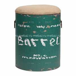 Столик-табурет Barrel Green зеленый