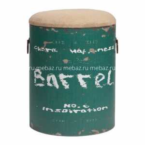 мебель Столик-табурет Barrel Green зеленый