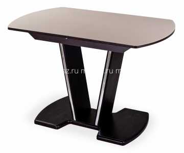 мебель Стол обеденный Танго со стеклом DOM_Tango_PO-1_VN_st-KR_03-1_VN