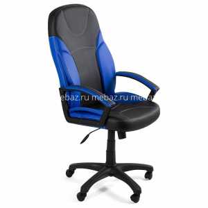 мебель Кресло компьютерное Twister черный/синий TET_twister_black_blue