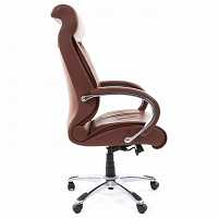 мебель Кресло для руководителя Chairman 420 коричневый/хром, черный