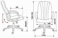 мебель Кресло для руководителя T-898/3C11BL