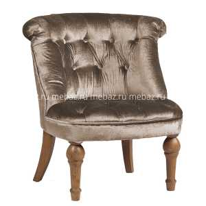 мебель Кресло Sophie Tufted Slipper Chair серо-коричневое