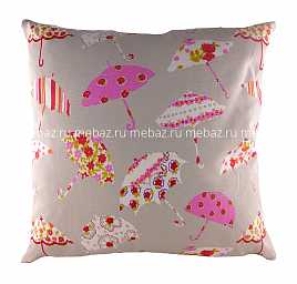 Подушка с принтом Brollies Pink