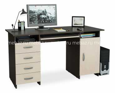 мебель Стол компьютерный Милан-7П MAS_MST-SDM-7P-R-16-VD