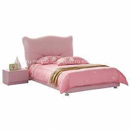 Кровать Pink Leather Kitty 140х200