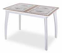 мебель Стол обеденный Танго ПР со стеклом DOM_Tango_PR_BL_st-72_07_VP_BL