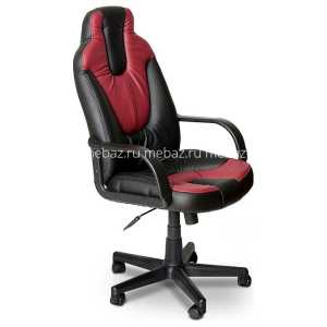 мебель Кресло компьютерное Neo 1 черный/бордовый TET_neo1_black_bordeaux