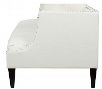 мебель Диван Caroline трехместный велюр прямой белый