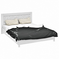 мебель Кровать двуспальная Амели СМ-193.01.002 белый глянец 1600х2000