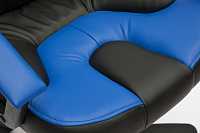 мебель Кресло компьютерное Neo 2 черный/синий TET_neo2_black_blue