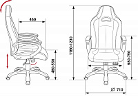 мебель Кресло игровое CH-827/BL+BLACK