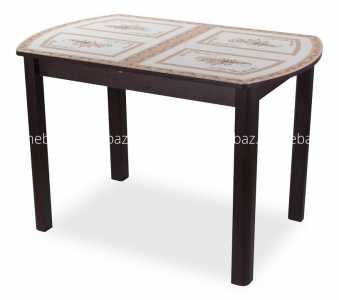 мебель Стол обеденный Танго ПО-1 со стеклом DOM_Tango_PO-1_VN_st-72_04_VN