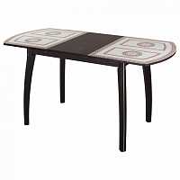 мебель Стол обеденный Танго ПО-1 со стеклом DOM_Tango_PO-1_VN_st-71_07_VP_VN