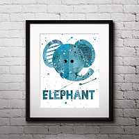мебель Постер Elephant А4