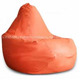 Кресло-мешок Оранжевая ЭкоКожа XL