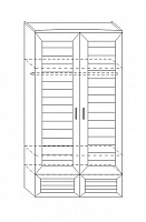 мебель Шкаф платяной Робинзон 9 ИД 01.135
