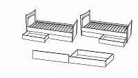 мебель Ящик для кровати Олимп