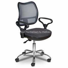 Кресло компьютерное Бюрократ CH-799SL/DG/TW-12темно-серый/хром