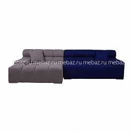 Диван Tufty-Time Sofa угловой модульный серо-синий