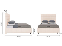 мебель Кровать двуспальная Shining Modern DG-RF-F-BD009-160-Cab-2 1800х2000