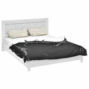 мебель Кровать двуспальная Амели СМ-193.01.002 белый глянец 1600х2000