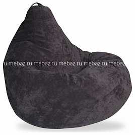 Кресло-мешок Темно-серый микровельвет II