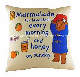 Подушка с принтом Paddington Marmalade