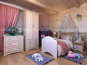 мебель Гарнитур для детской Прованс Шери-2 SLV_Provans_Shery_system_childrens_room_2