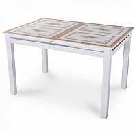 мебель Стол обеденный Дельта-1 со стеклом DOM_Delta-1_BL_st72_08_BL