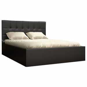 мебель Кровать полутораспальная Находка Real black 01 1400х2000
