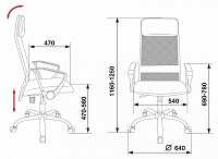 мебель Кресло компьютерное KB-6SL/BL/TW-10