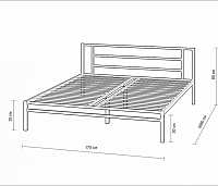 мебель Кровать двуспальная Титан FSN_4S-TI_4y_venge-8014 1600х2000