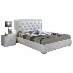 мебель Кровать двуспальная Cinderella 1.6 белый 1600х2000
