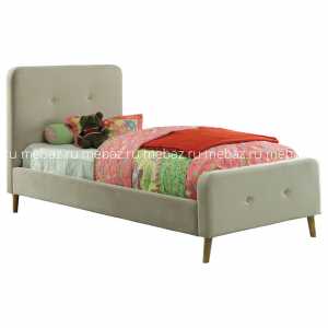 мебель Кровать Button Tufted Flannelette Beige 140х200