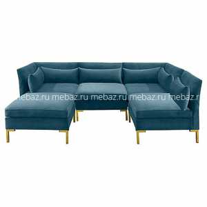 мебель Диван Zara Sectional угловой синий