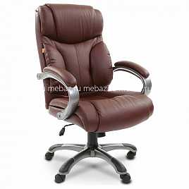 Кресло для руководителя Chairman 435 коричневый/серый, черный