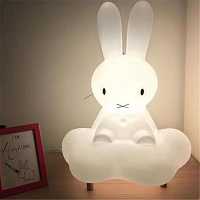 мебель Детская настольная лампа Зайчик Miffy на облачке