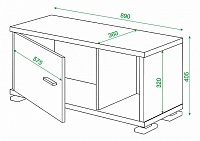 мебель Тумба комбинированная Домино СБ-30/1 MER_SB-30_1_V