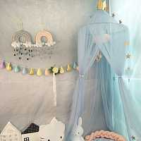мебель Балдахин в детскую Mystic dome Голубой со звездами