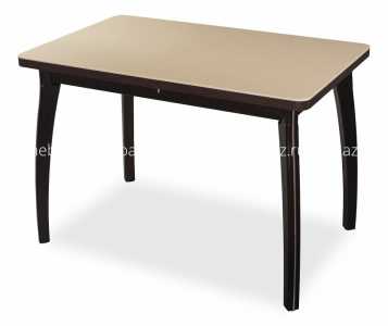 мебель Стол обеденный Румба ПР с камнем DOM_Rumba_PR_KM_06_VN_07_VP_VN